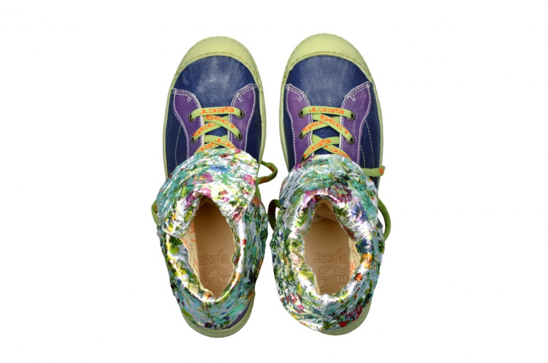 Eject Dass Sommer Stiefelette in blau lila E-15434