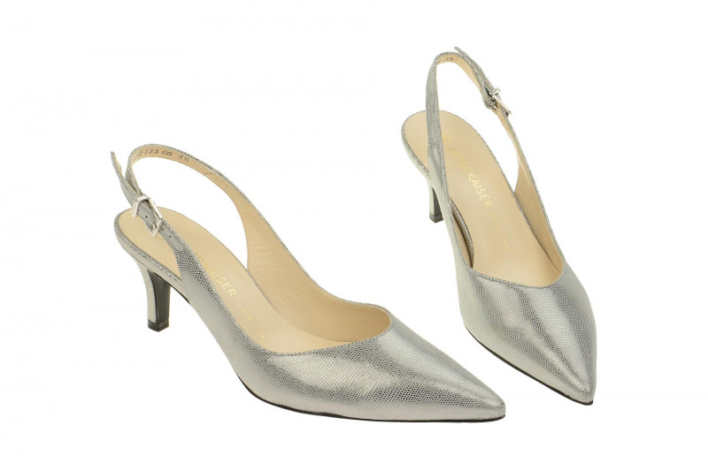 Peter Kaiser Serana Sling Pumps silber grau 61313/419