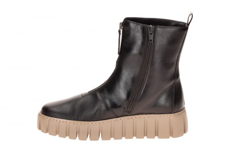 Gabor Plateau Stiefelette dunkelbraun moro Front Zip 8016.04.004
