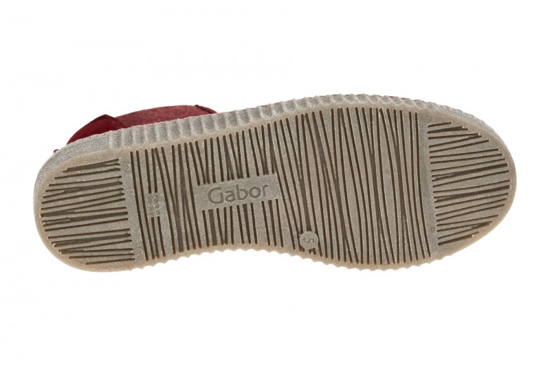 Gabor Stiefelette Chelsea-Boots rot Velour 73.731.15