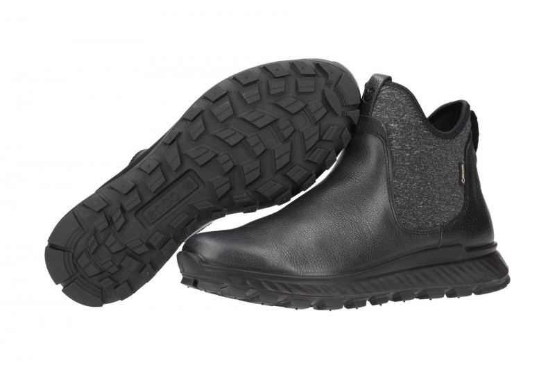 Ecco ExoStrike Damen Schlupf Stiefel schwarz Gore-Tex