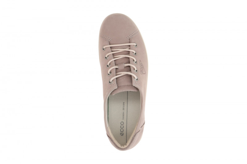 Ecco Soft 2 Schuhe grau rose Damen Schnürer