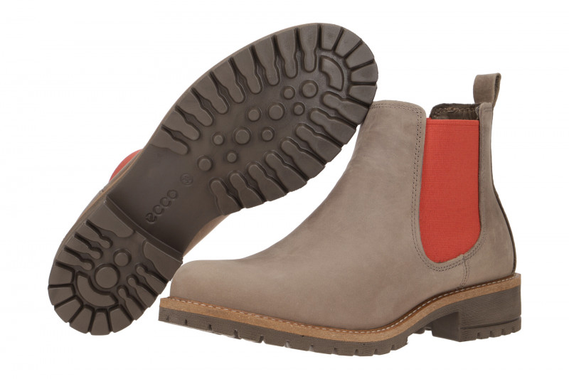 Ecco Elaine Chelsea Stiefelette grau rot 24460302064