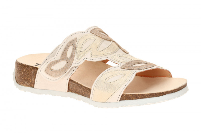 Think Mizzi Pantoletten beige pearl Oval 1283