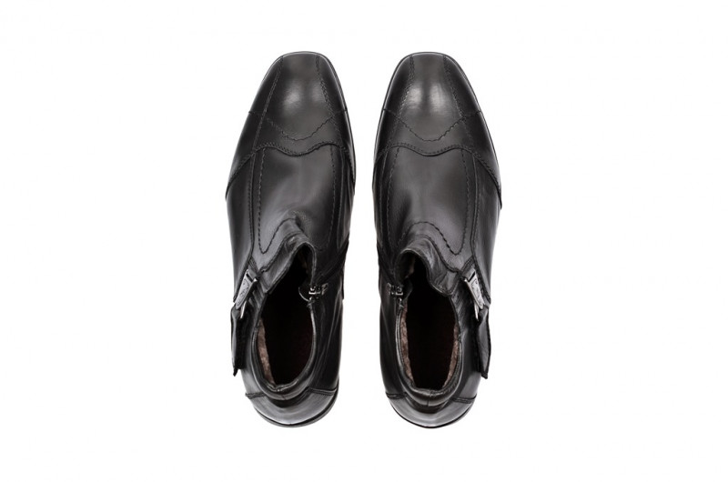Bello Carezza Stiefelette in schwarz mit Schaffell D222