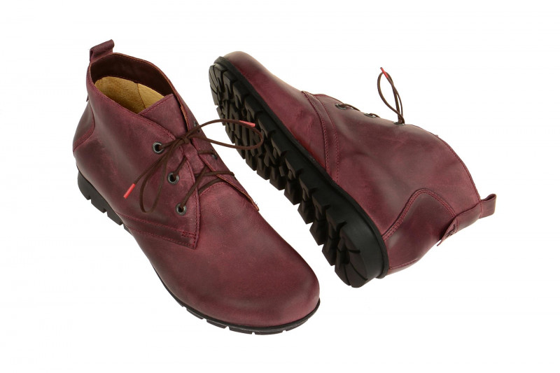 Think Menscha Schuhe Stiefelette dunkelrot