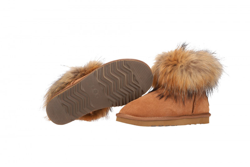 Oog Stiefel Lammfell hell-braun OB0544