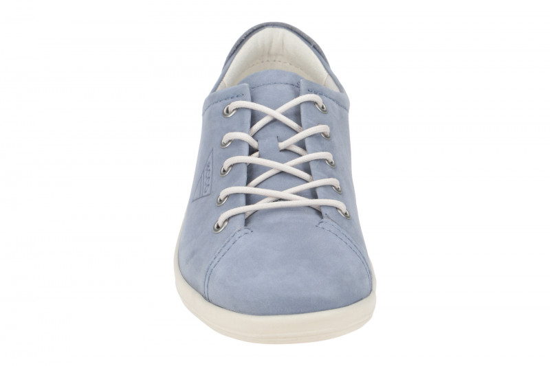 Ecco Soft 2 Schuhe blau grau misty Damen Schnürer