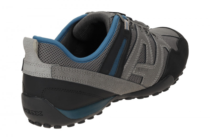 Geox Snake Sneaker Schuhe grau Gummizug U4507C