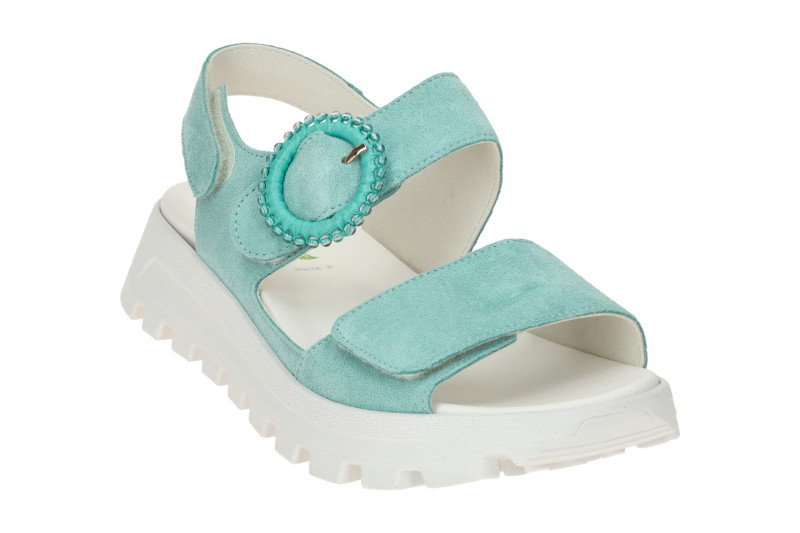 Waldläufer Nele Sandale grün vento H-Weite 730006