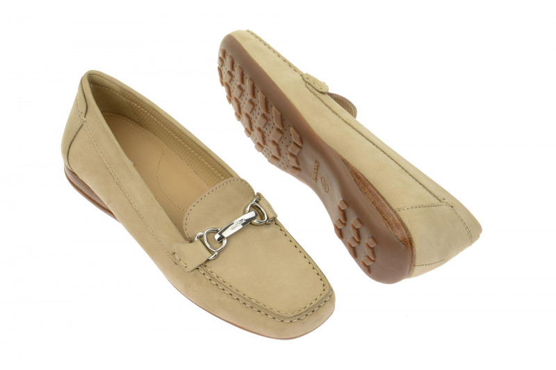 Geox Euro Slipper Mokassin beige D4245A