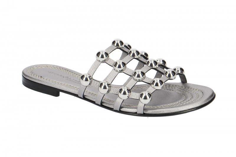 K&amp;S Elle Pantolette grau metallic