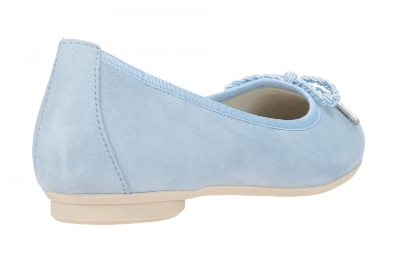 Paul Green Ballerinas Schuhe hellblau lago Samt 2925