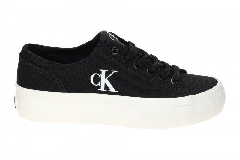 Calvin Klein Schuhe Vulc Flat Plateau schwarz Damen Textil