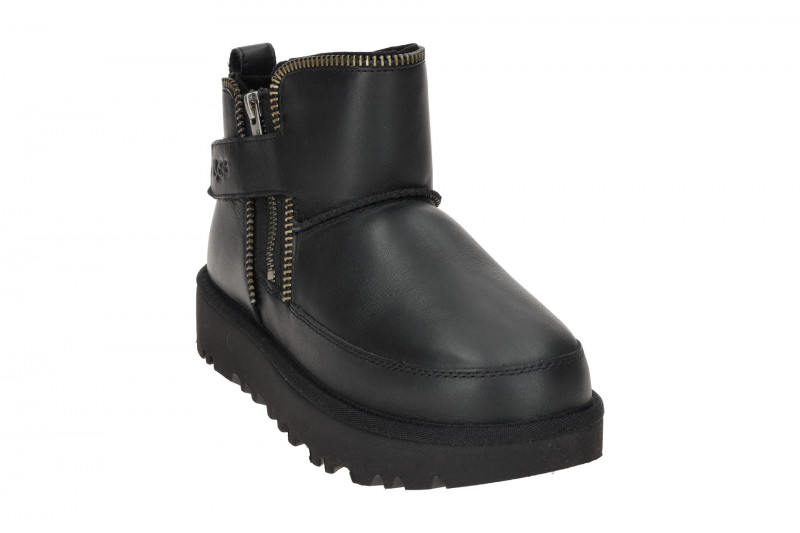 UGG Classic Mini Moto Boot Stiefel schwarz 1164690