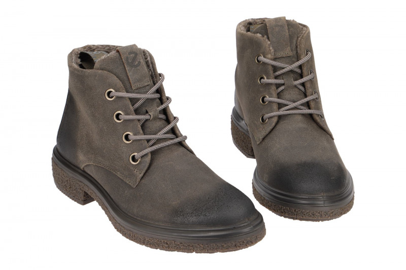 Ecco CrepeTray Damen Stiefelette grün