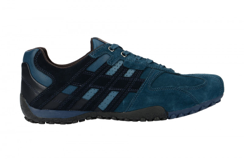 Geox Respira Snake K Herren Sneakers in hellblau dunkelblau mix