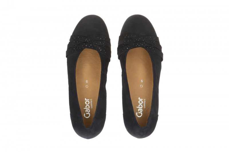 Gabor Florenz Pumps blau Velour 42.634.26