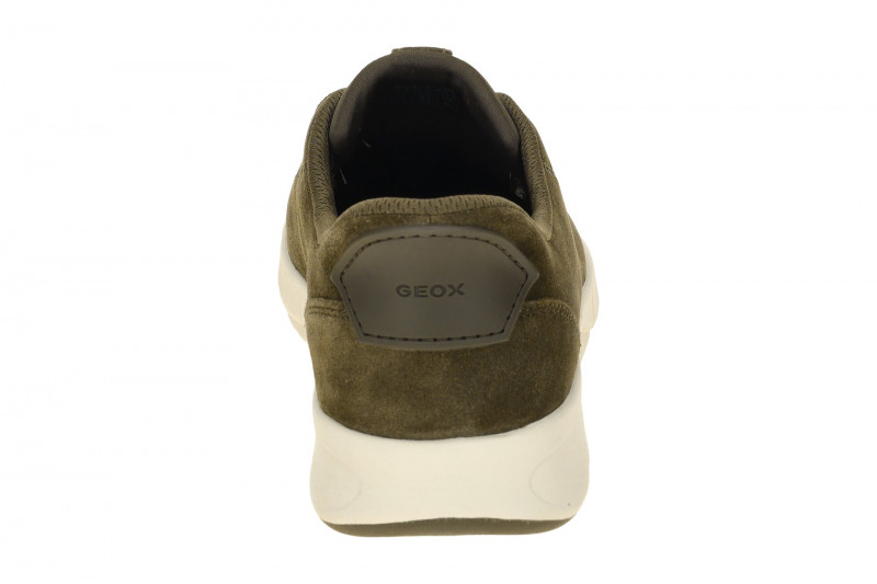 Geox Flextride Slipper Schuhe olive grün FASTin Velour U56MAA