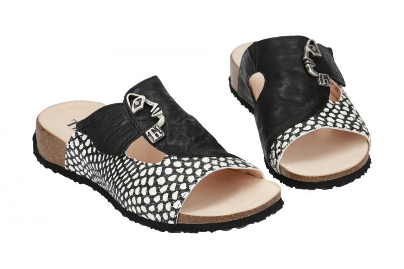 Think Mizzi Pantolette schwarz weiß 124