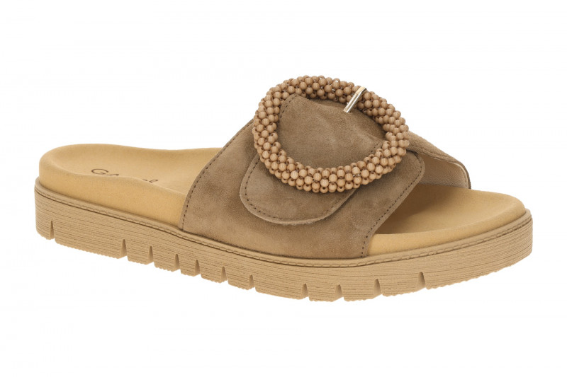 Gabor Pantolette braun peanut Velour 83.745.18