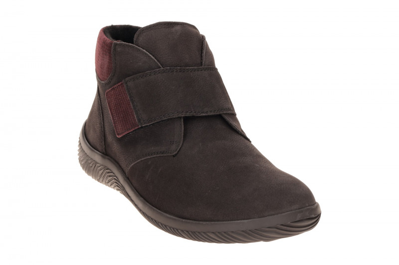 Waldläufer Roya Stiefelette dunkelbraun Klett K-Weite