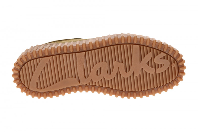Clarks Torhill Bee Mokassin Schuhe grün olive Velour 26184586