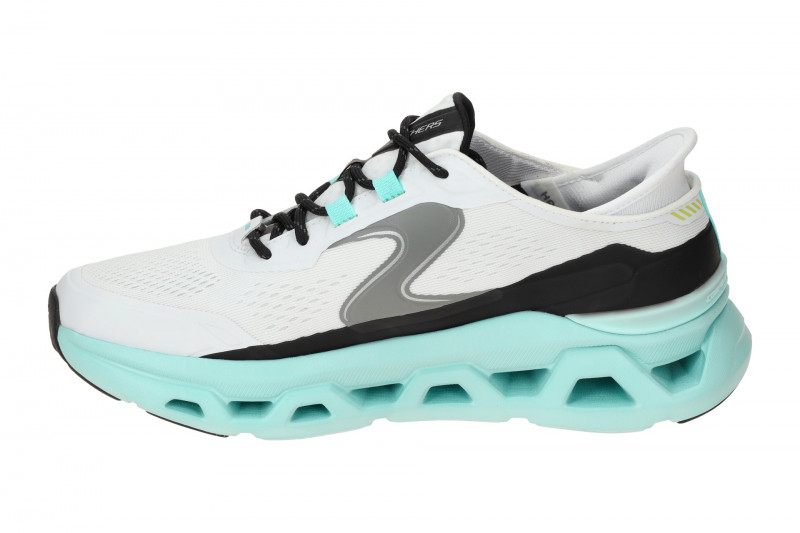 Skechers Glide Schuhe weiß Herren Sneakers Hands Free 232921