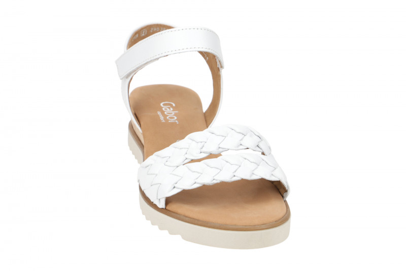 Gabor comfort Sandale weiß Nappa geflochten 82.759.50