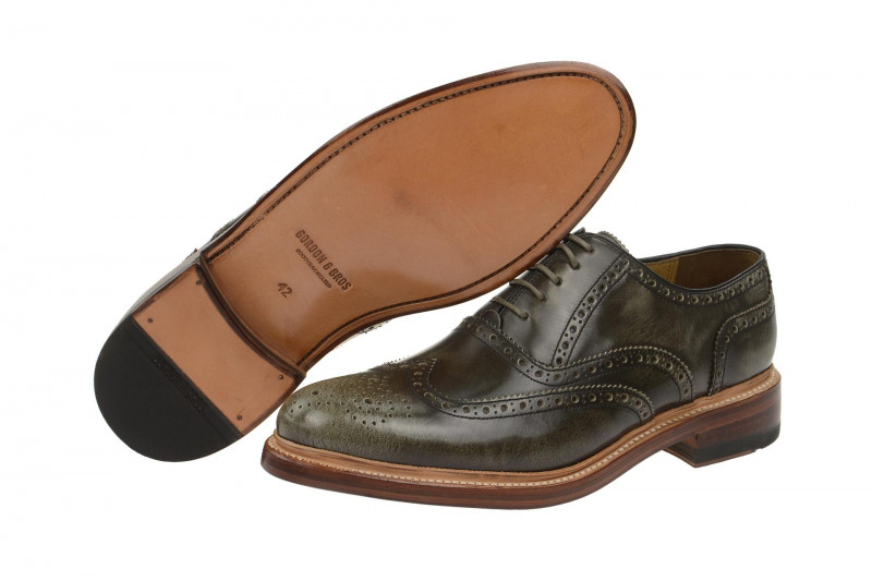 Gordon & Bros Schuhe Levet grau Rahmengenäht 2506