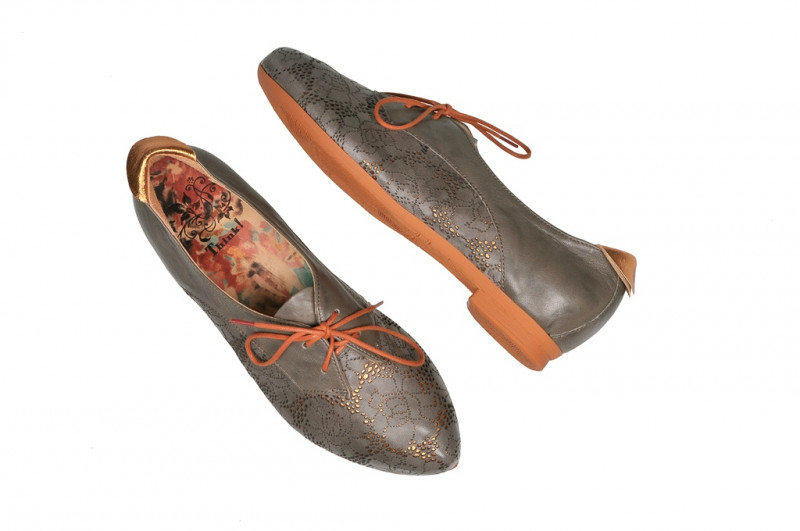 Think Barca Schuhe in dunkelgrau orange