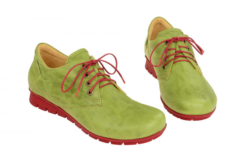 Think Menscha Schuhe grün rot