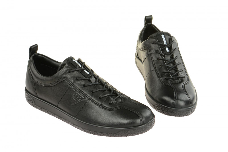Ecco Soft 1 Schuhe schwarz Herren Sneaker