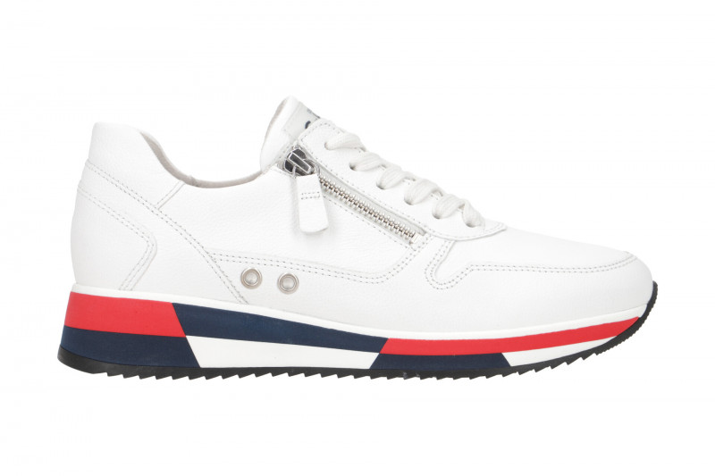 Gabor Schuhe weiß blau rot Sneakers 83.390