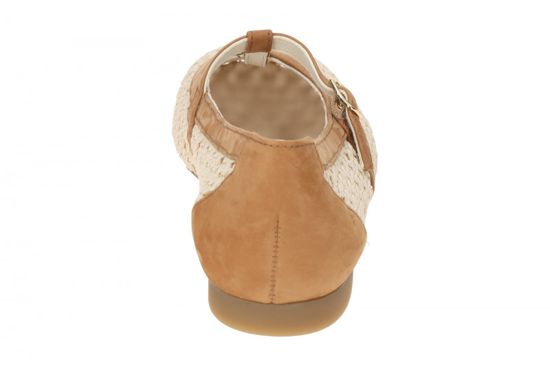 Paul Green Mary Jane Ballerinas beige geflochten 1143