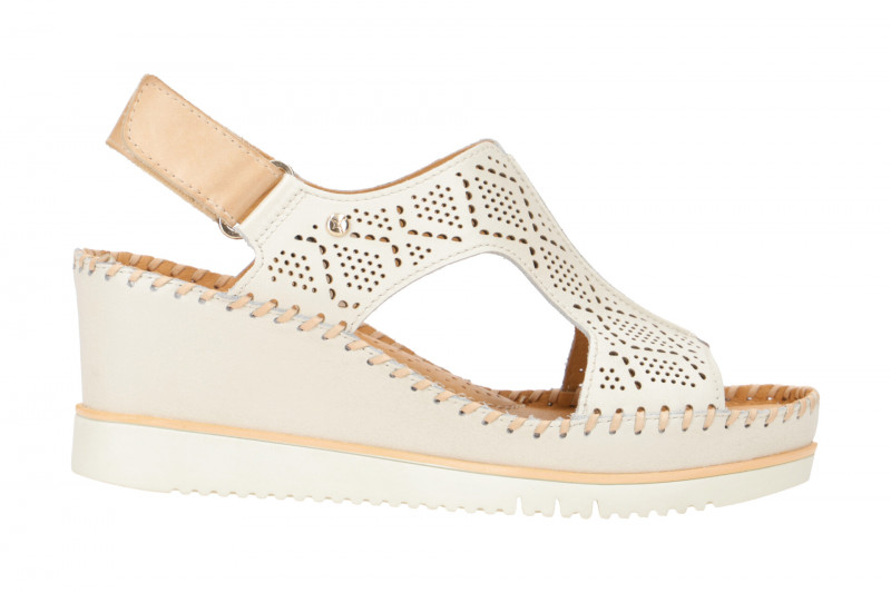 Pikolinos Aguadulce Plateau Keil Sandale weiß W3Z-1775C1