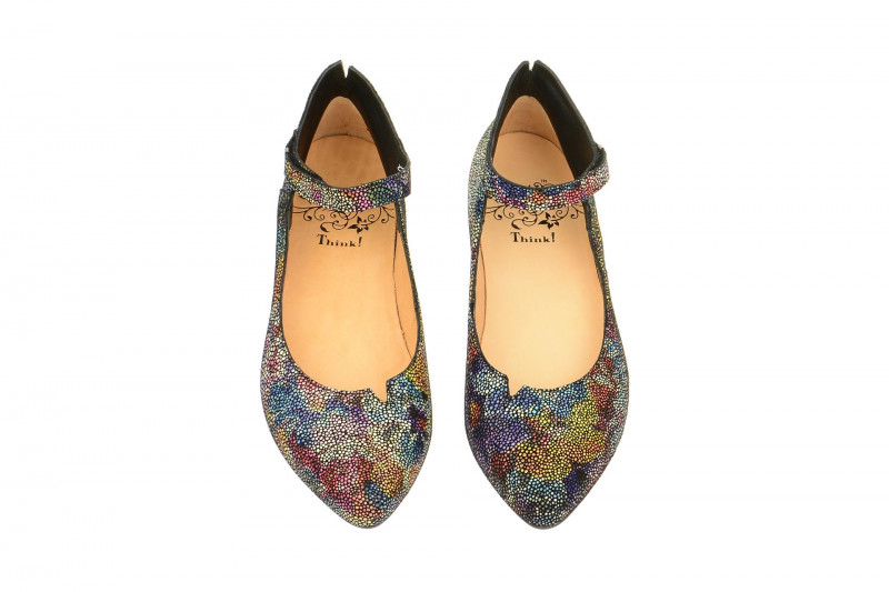 Think Imma Schuhe buntes Blumen Muster - 5-85739-03