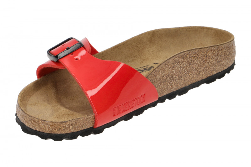 Birkenstock Madrid BS Pantolette rot Lack 1019460