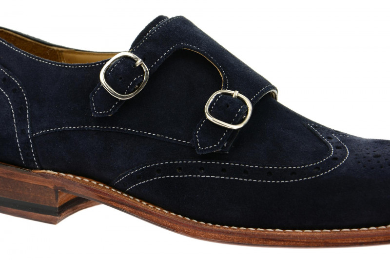 Gordon & Bros Schuhe Levet blau Double Monk 4925