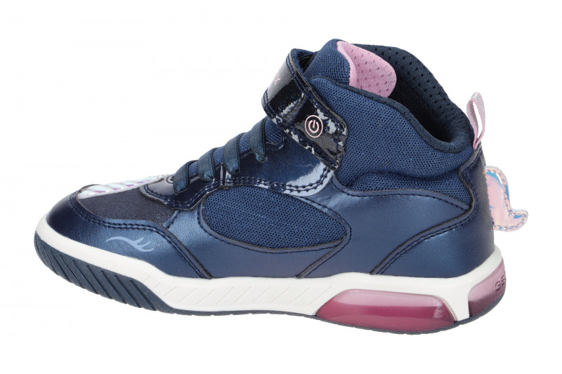 Geox Inek Einhorn Mädchen Schuhe blau Blinker