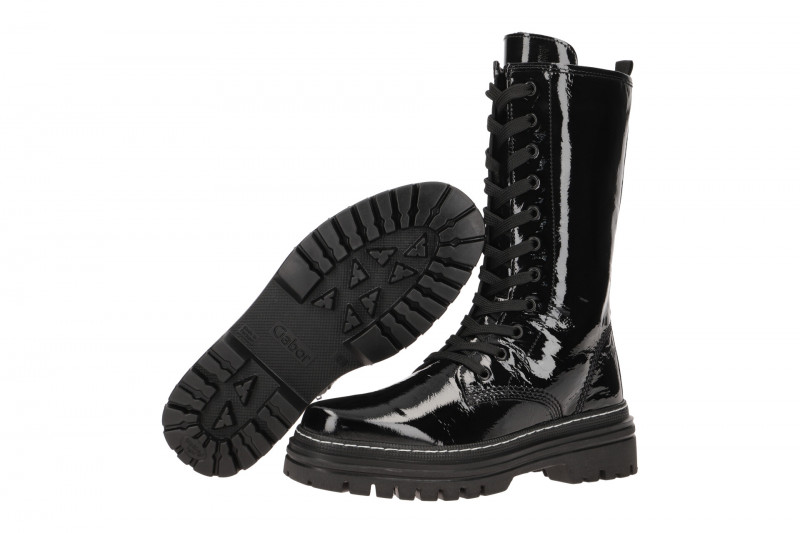 Gabor Fashion Stiefel schwarz Lack 71.723.97