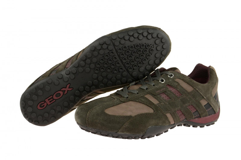 Geox Snake Schuhe braun rot U4207K