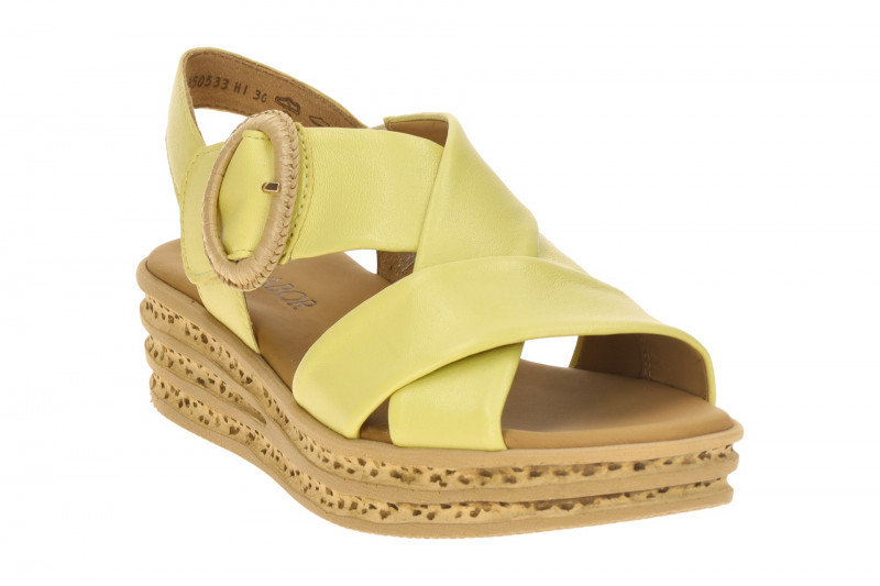 Gabor Plateau Sandale gelb Nappa 84.556.23