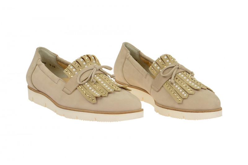 Paul Green Slipper grau beige Nubuck 2176