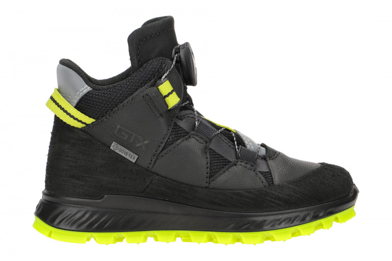 Ecco Exostrike Kinderstiefel schwarz Boa Verschluss Gore-Tex 761933