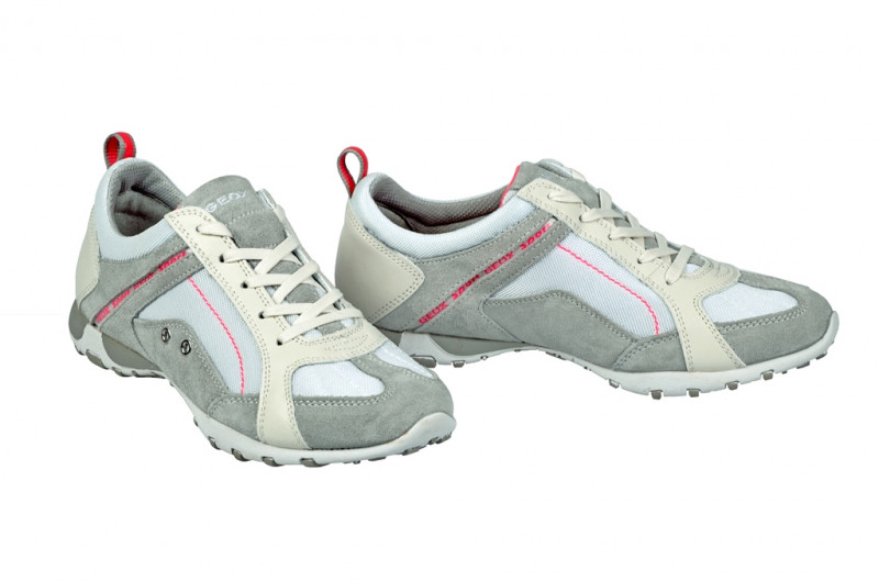Geox Freccia Schuhe weiß grau Sportschuhe
