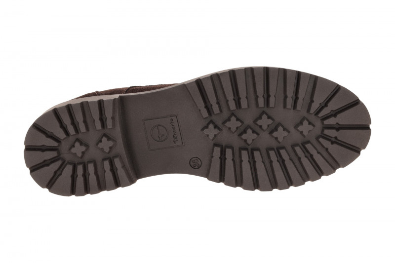 Tamaris Stiefel Boots braun mocca Velour 25402