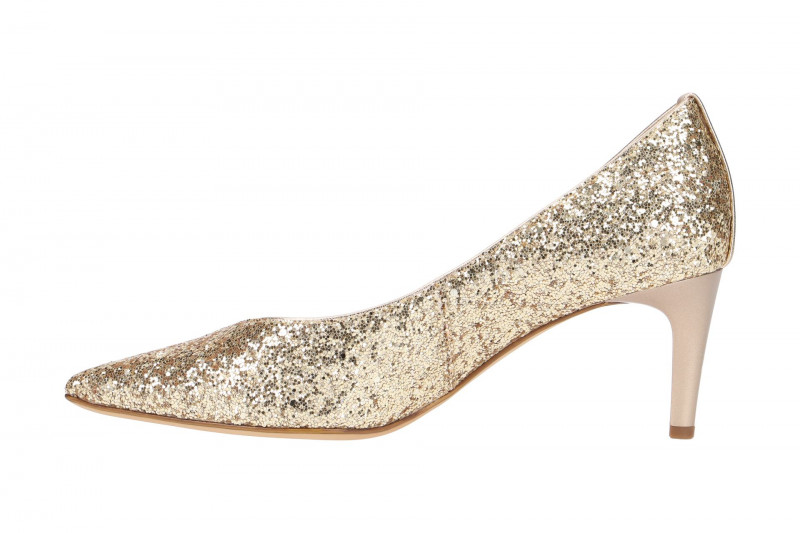 Högl Pumps gold Glitter-Textil 6756