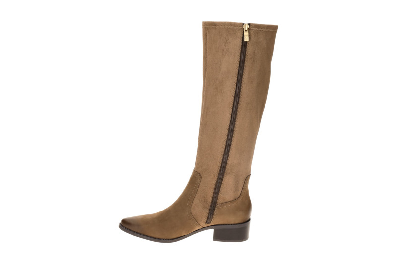 Caprice Lang Schaftstiefel taupe braun Stretch 25541