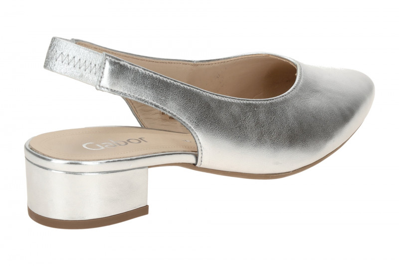 Gabor Sling Pumps silber grau metallic 61.520.69